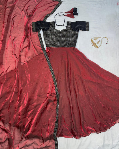 Café Style Soft fendy gowns