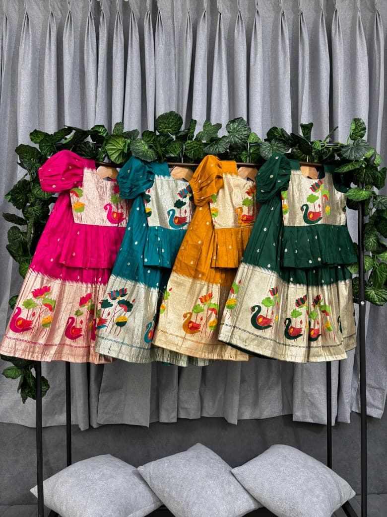 Cute South Indian style  Paithani sets ✨