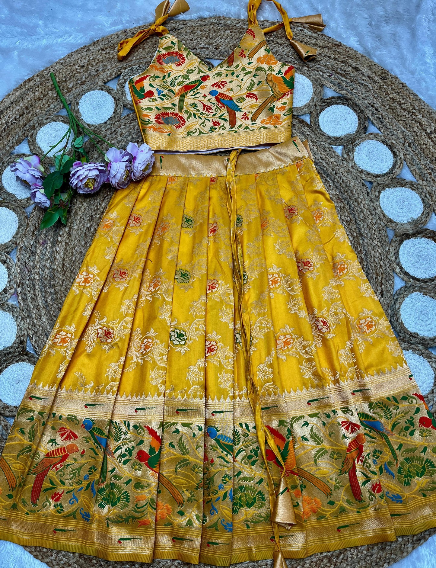 Kids paithani Lehenga sets