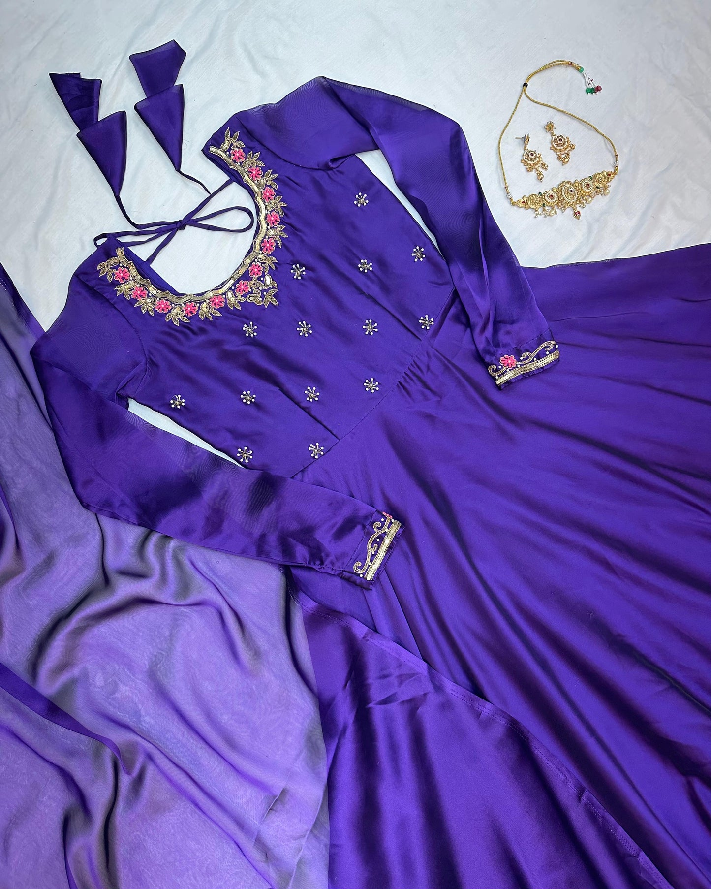Rangoli classic work gowns