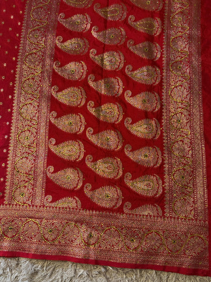 Semi pattu style semi Khadi Kayan Georgette saree