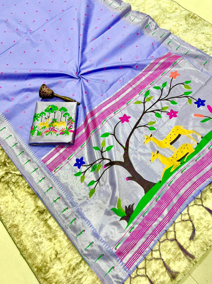 Budget paithani rich zari classic sarees