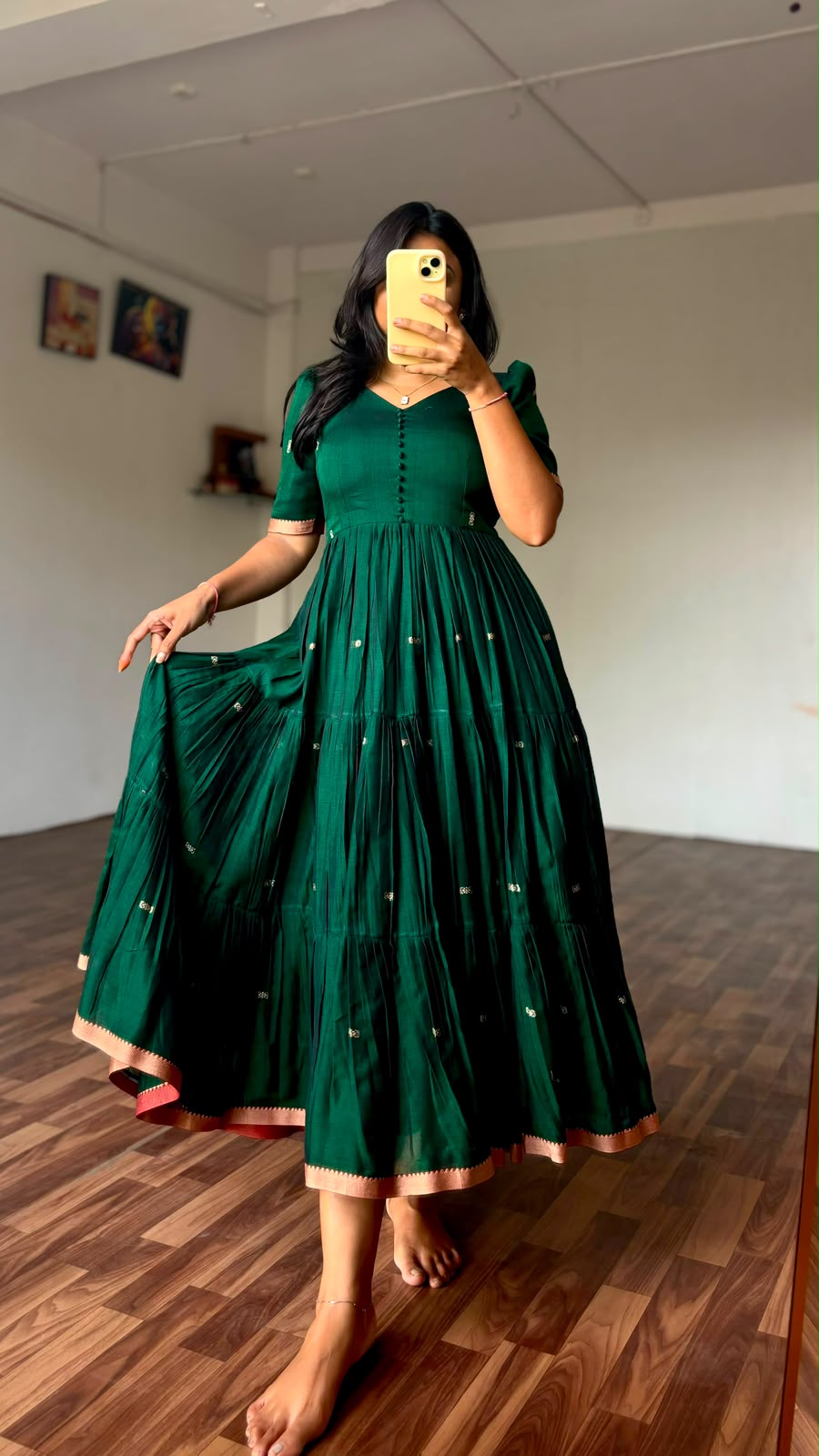 Narayanpet Mercerized Cotton tradition Gown