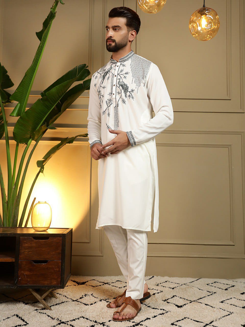 Gents work Embroidery kurta sets
