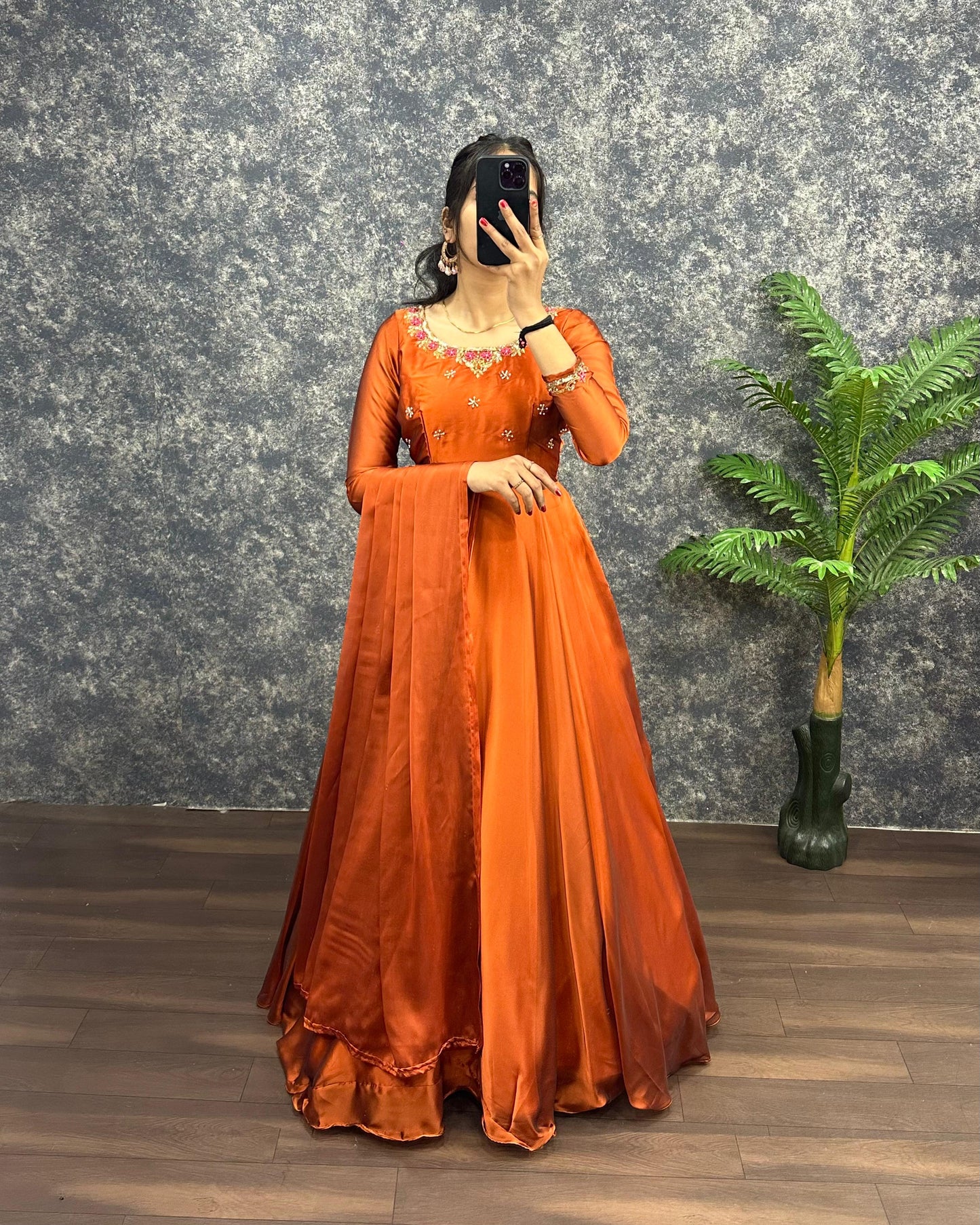 Rangoli classic work gowns