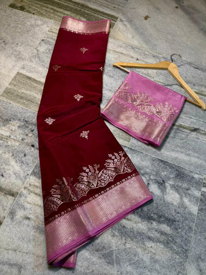 Vintage Katan silk premium Desginer saree