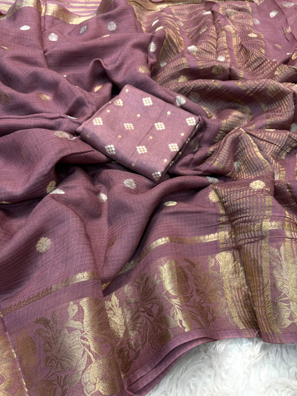 Kota doriya Rose trending traditional saree