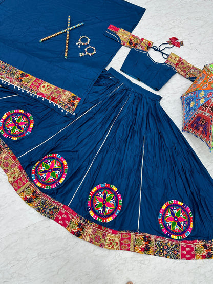 Navarathri dance lehenga Pure Cotton Dance
