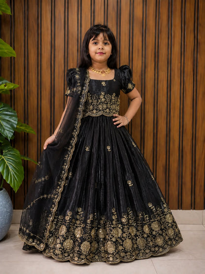 Mom and daughter cafe cute Designer lehenga sets