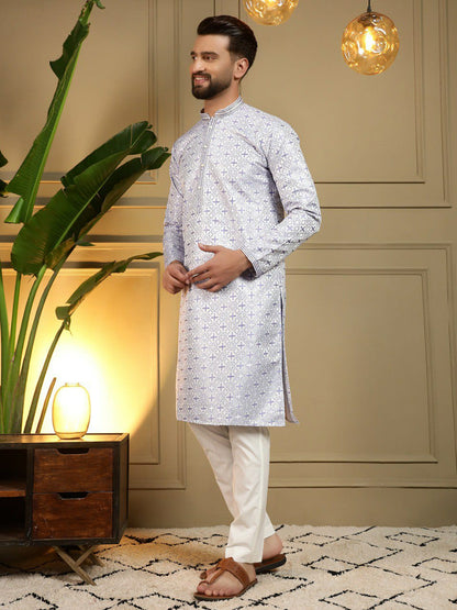 Semi Party wear gents kurta with paijama sets