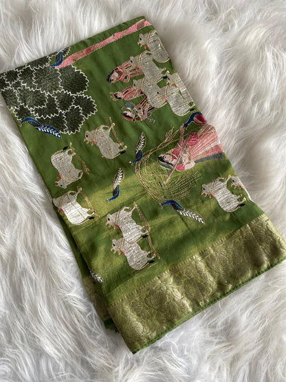 Viscose Zari Tissue Pure premium luxe saree