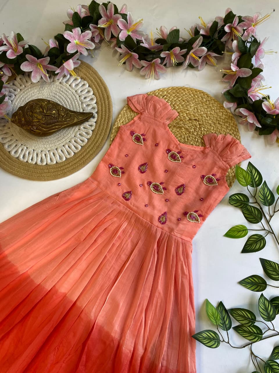 Kids mul mul cotton fancy combo