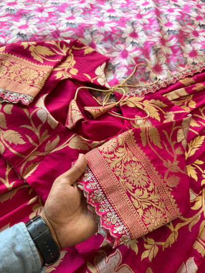 Soft Khadi crepe Designer Lehenga
