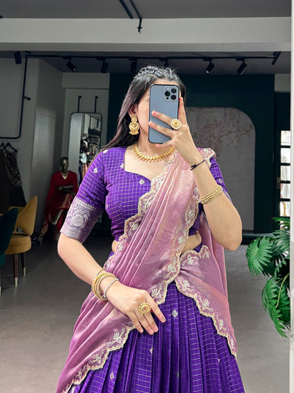 Chinon checks tradition lehenga sets