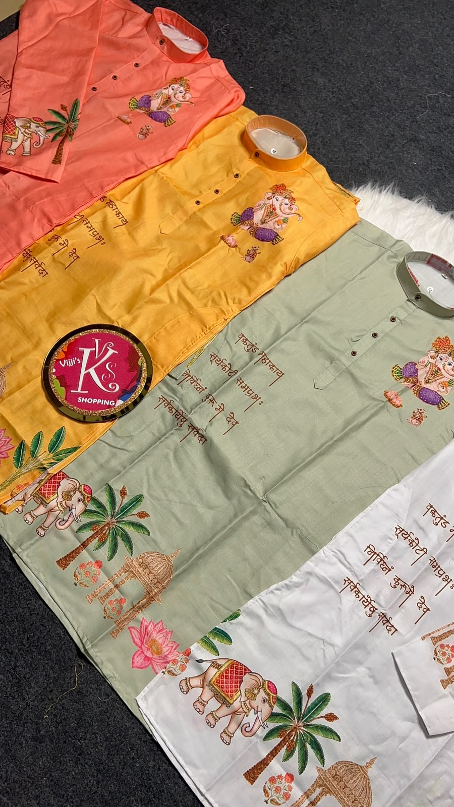 Gents Ganesh Chaturthi special kurta sets
