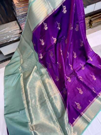Banarasi Raw Mamgo Alfi Minakari sarees