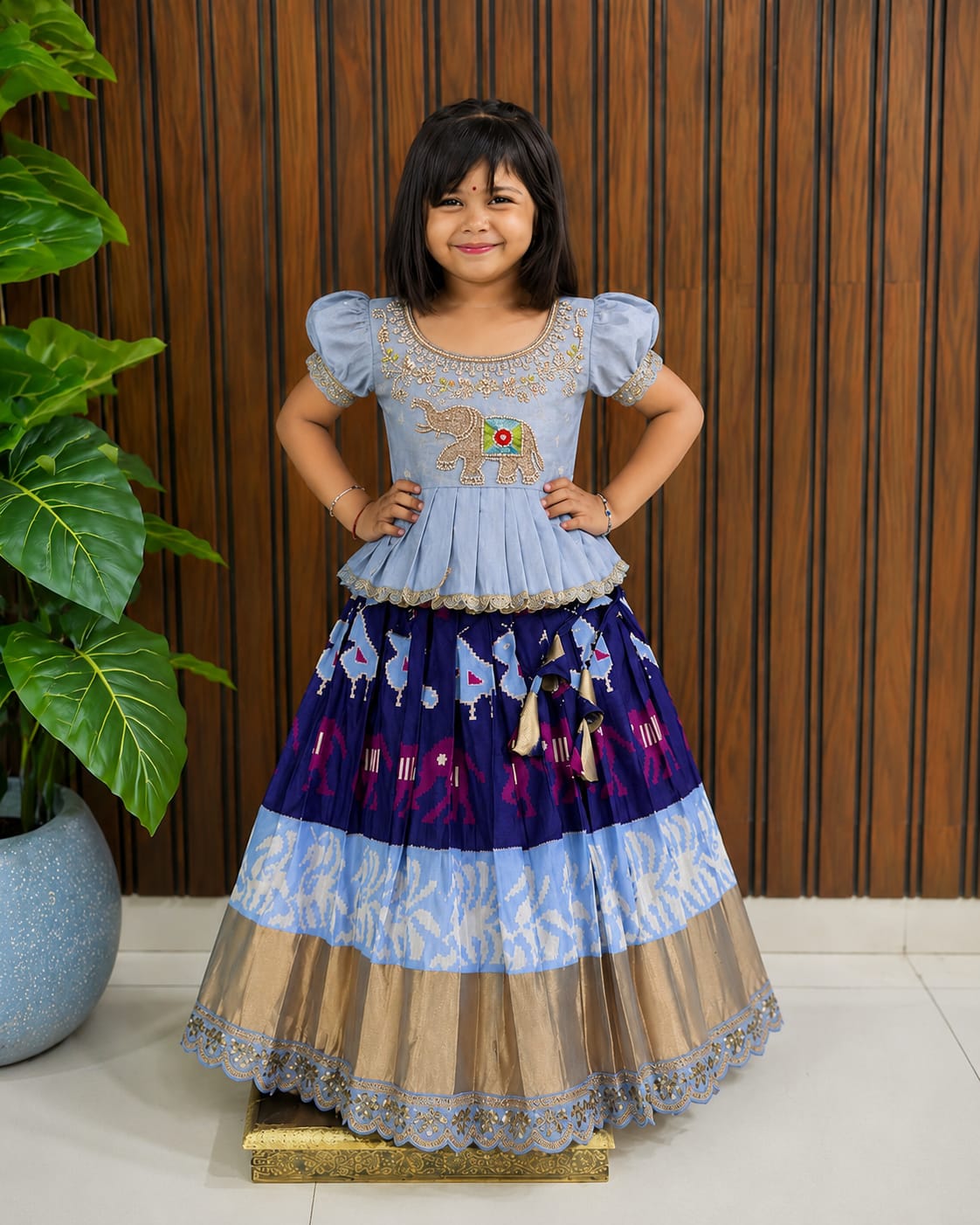 Kids ikkat style cute wear sets