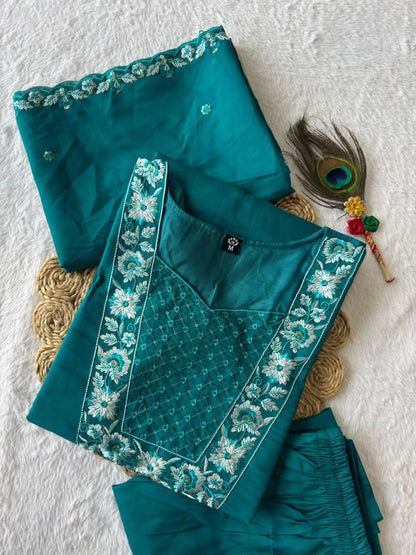 Office wear Roman Silk Kurti sets 🔆