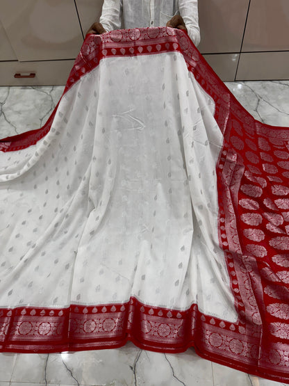 Banarasi Semi Georgette budget sarees