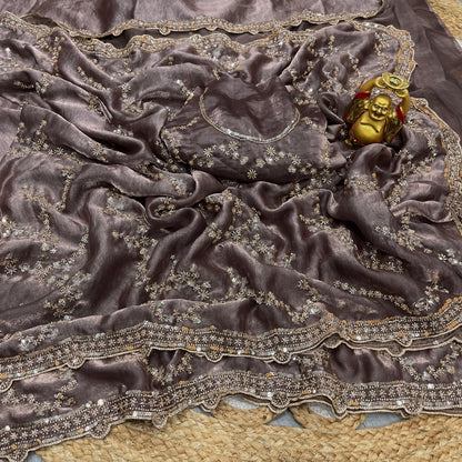 Luxe Grand look good beeds work saree