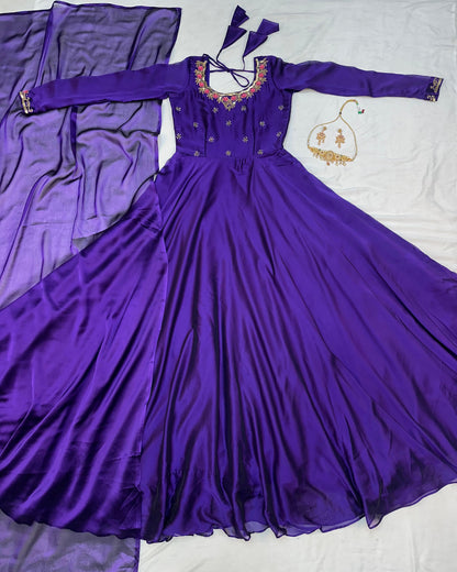 Rangoli classic work gowns