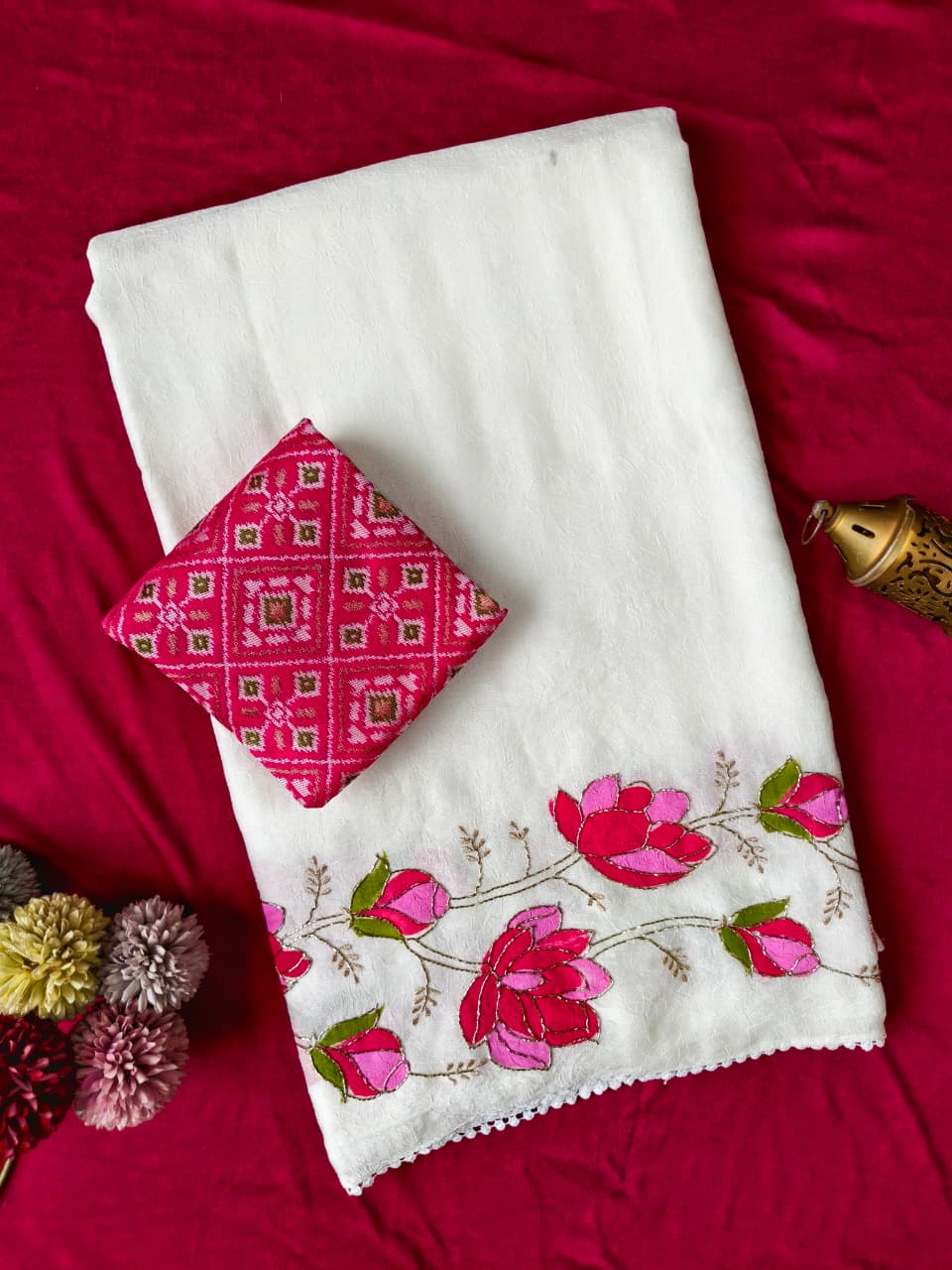 Pure Bember Crush  Budget Saree