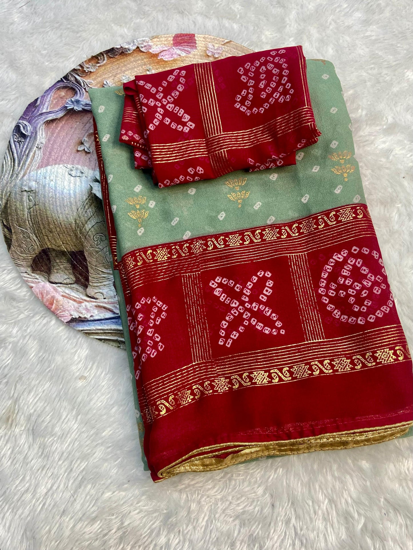 Budget return gift malai blooming sarees