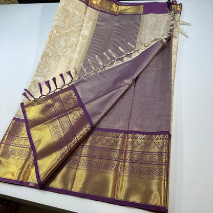 Viral Banarsi tissue chikankari jaal embroidery vintage sarees