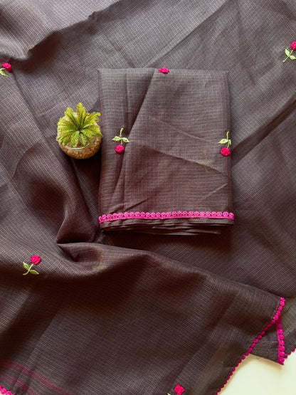 Kota Doriya saree with pure fabric and pure border budget