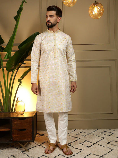 Semi Party wear gents kurta with paijama sets