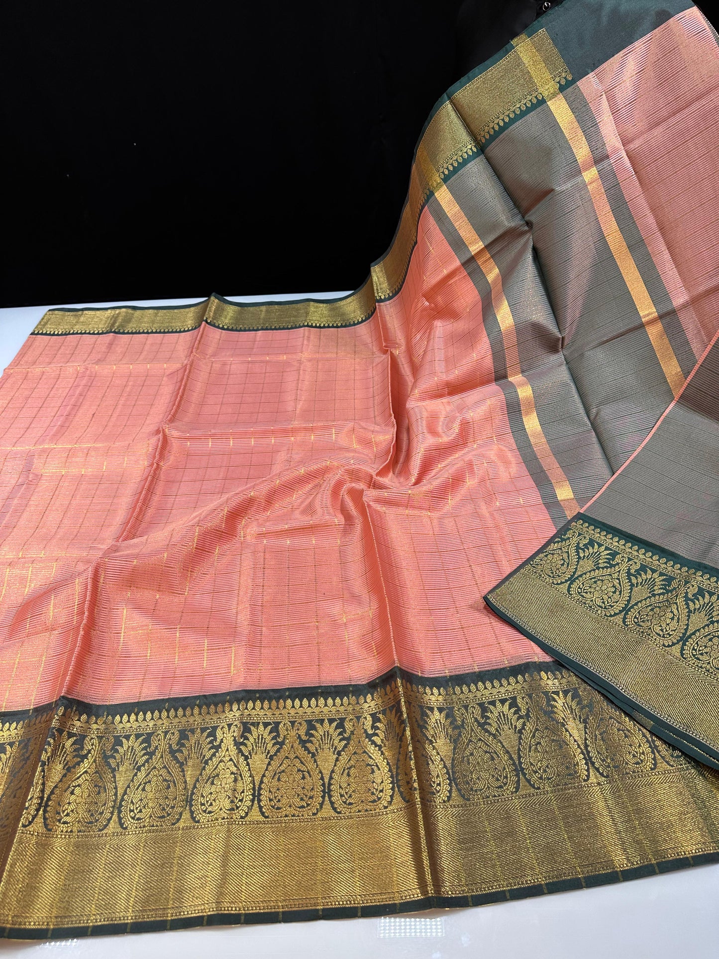 Soft Banarasi semi-silk saree