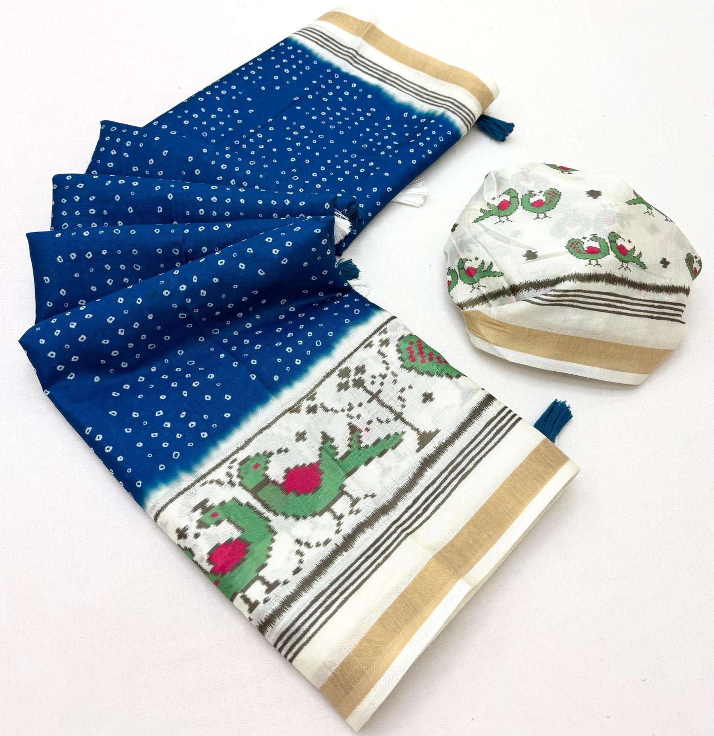 Cotton tissue budget saree
