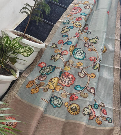 Kota tissue Kalamkari classic saree