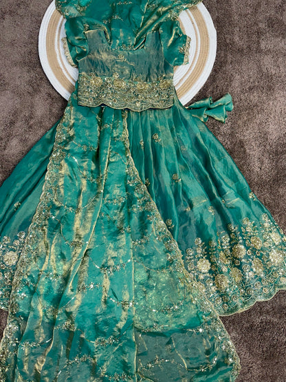 Mom and daughter cafe cute Designer lehenga sets