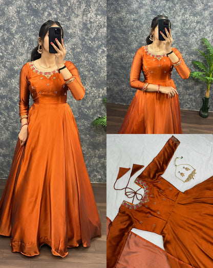 Rangoli classic work gowns