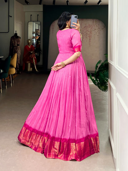Classic long marshmello gowns  with weaving