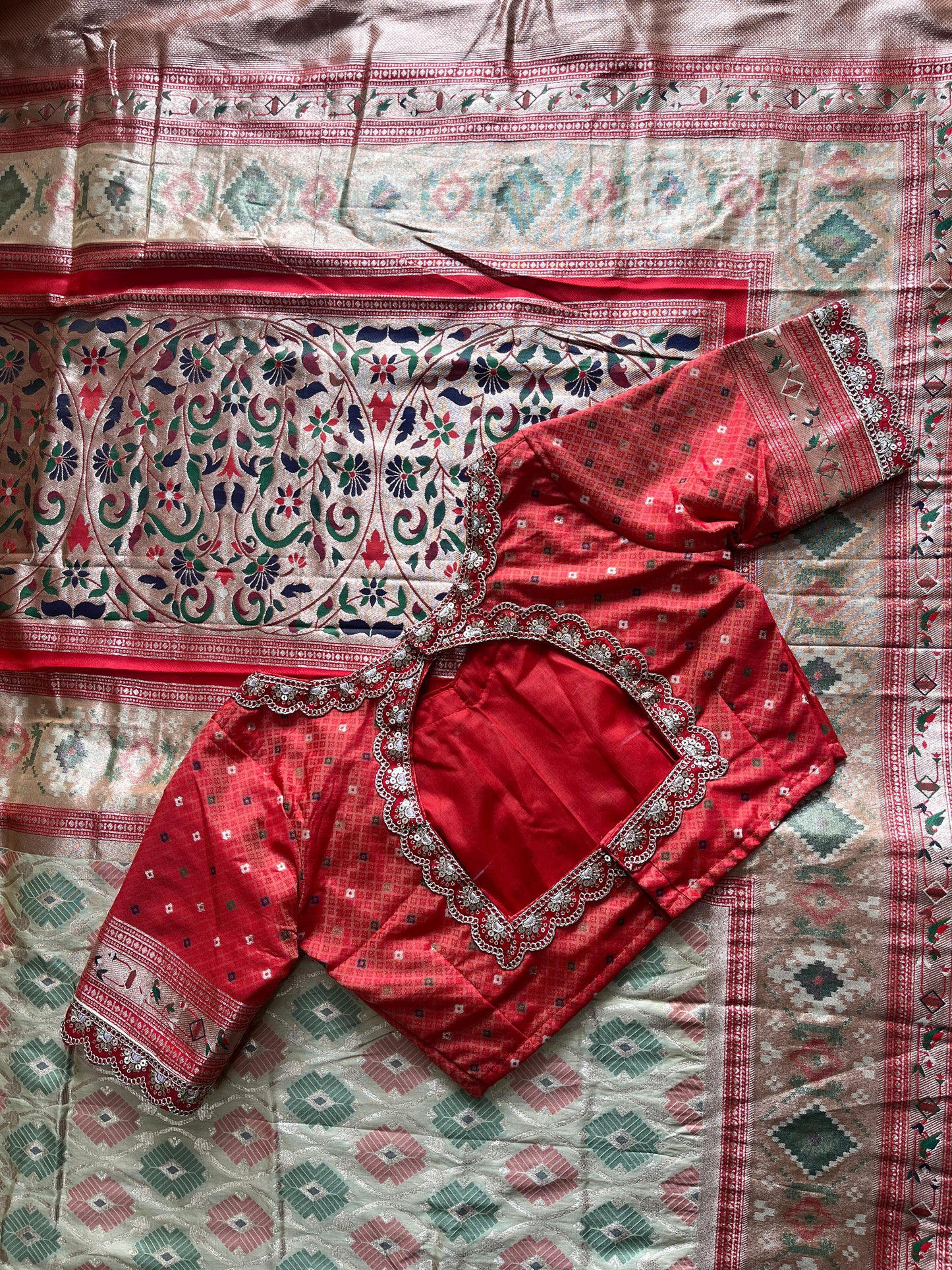 Banarasi Pattu saree luxe with stitched Blouse