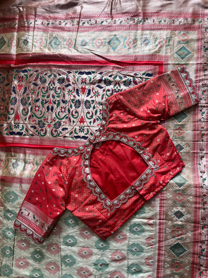 Banarasi Pattu saree luxe with stitched Blouse