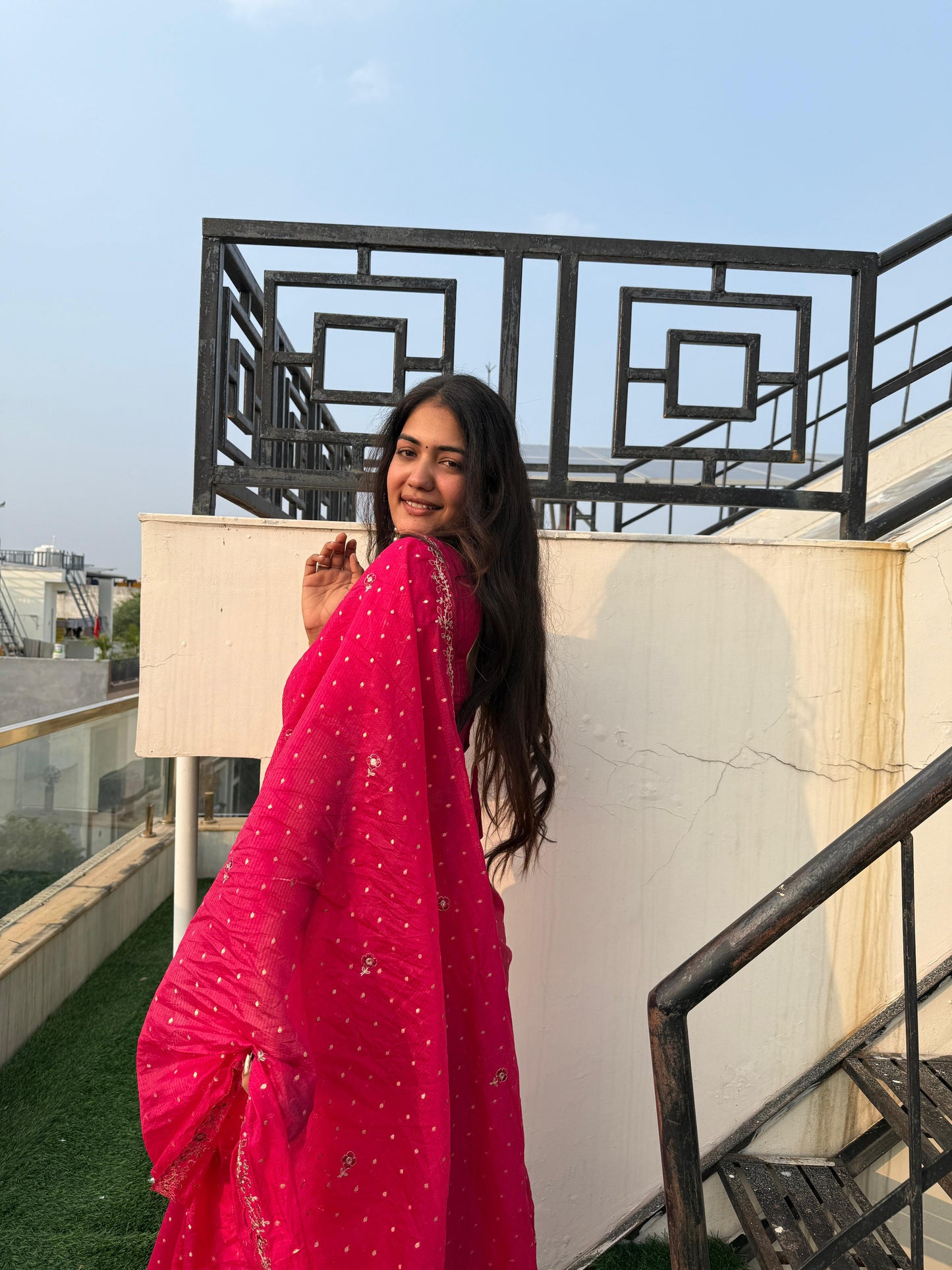 Soft paper tissue Saree