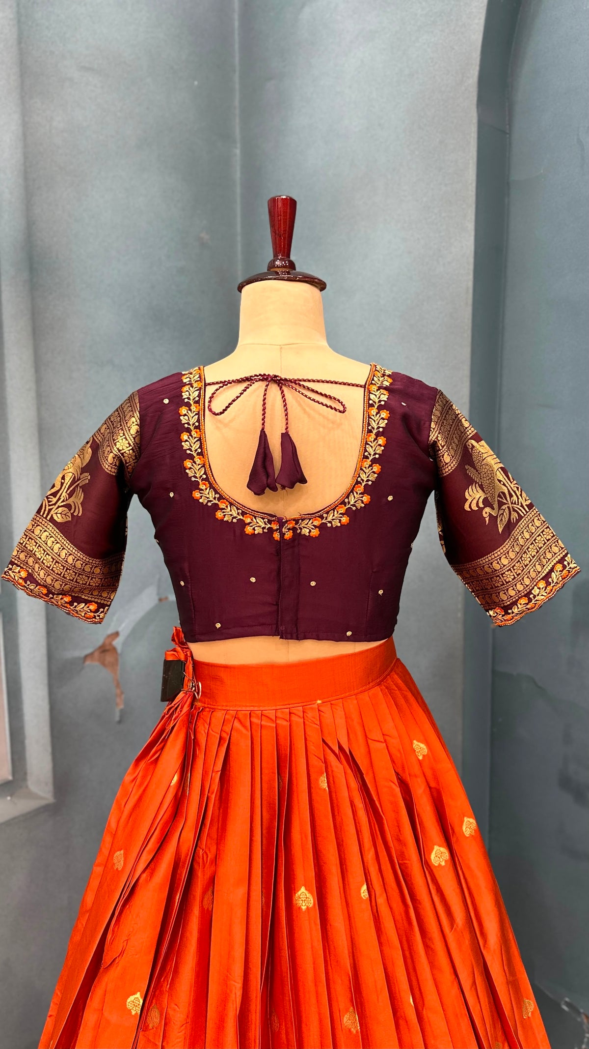 Kanjivaram sravanamasam Designer semiPattu Lehenags