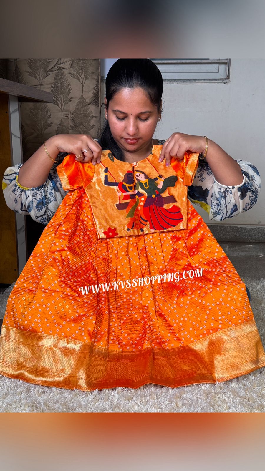 Radha Krishna Bandhini kids cute sets