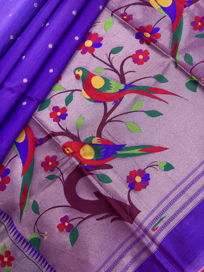 Tussar silk  Paithani Classic sarees