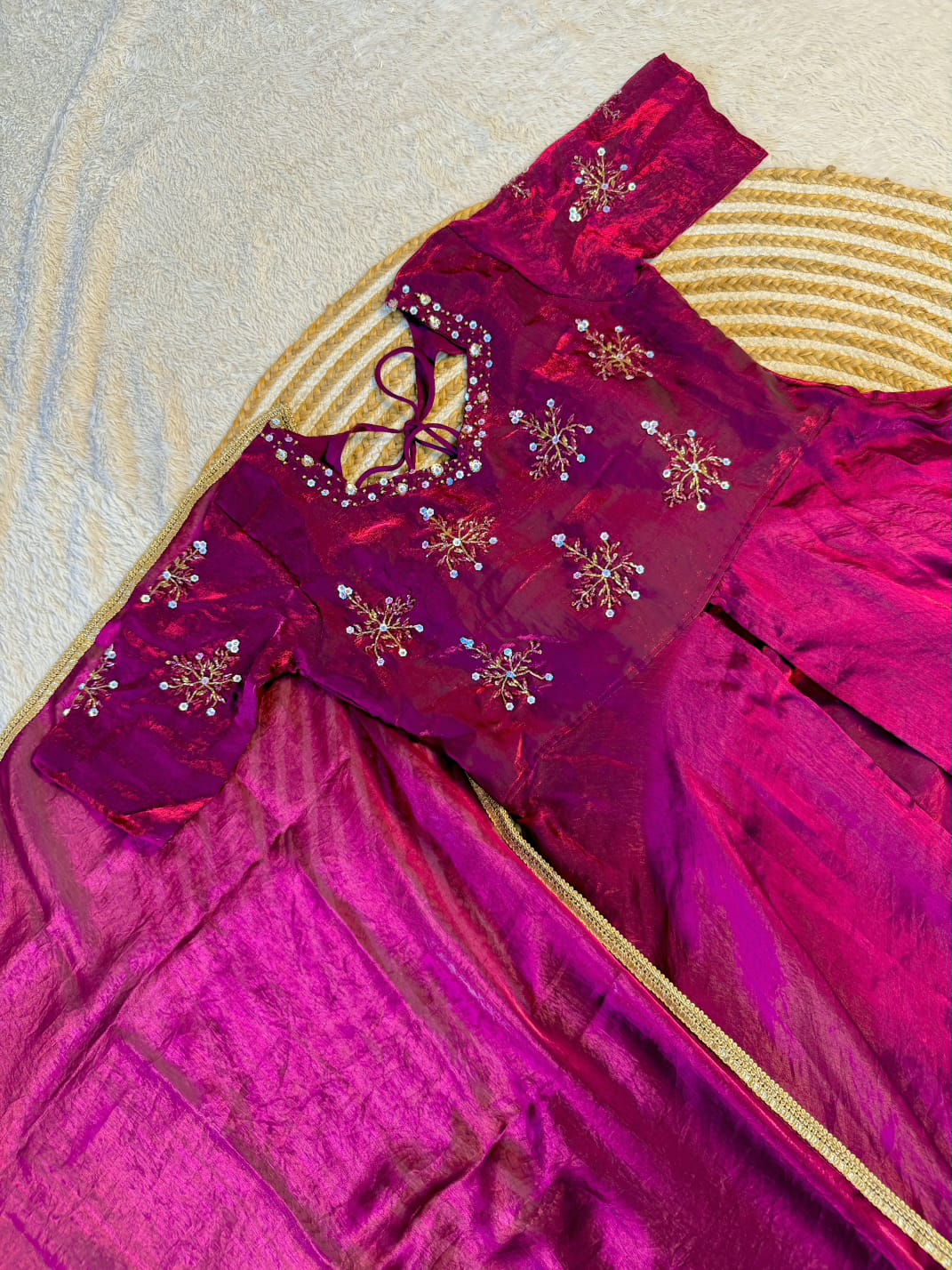 Premium Anarkali layer Peplum style set