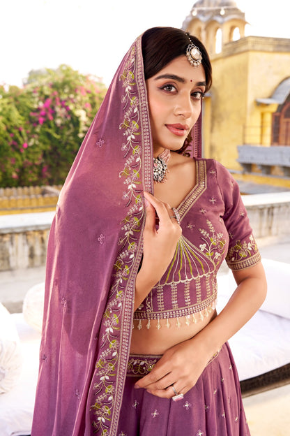 Bridesmaid lehenga choli chocolate crush