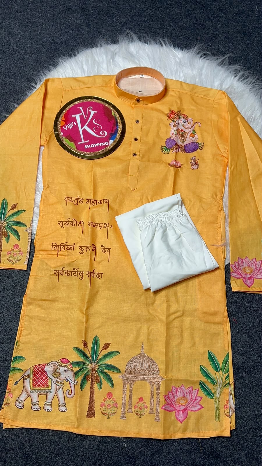 Gents Ganesh Chaturthi special kurta sets