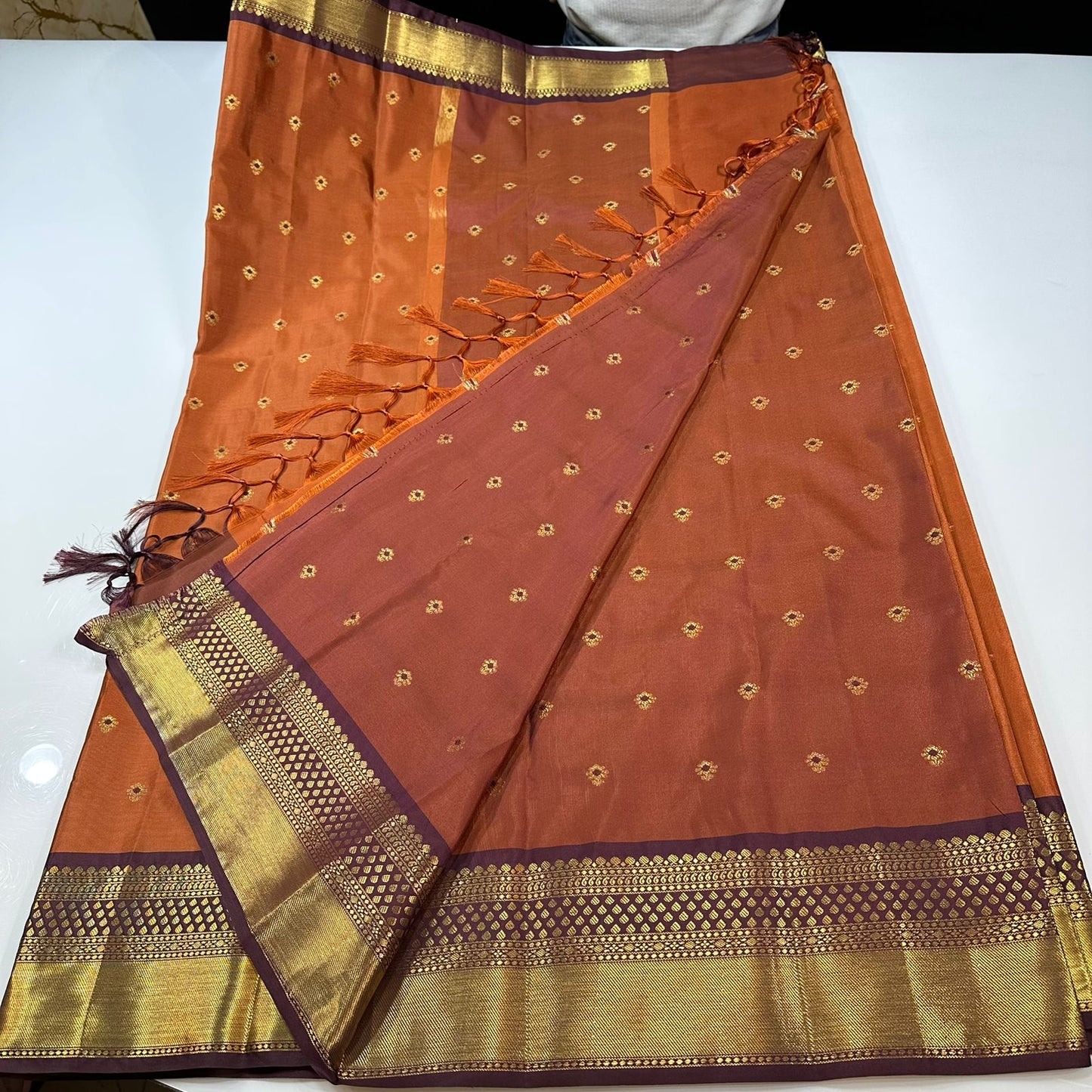 Vintage semi Gadwal traditional pattu sarees