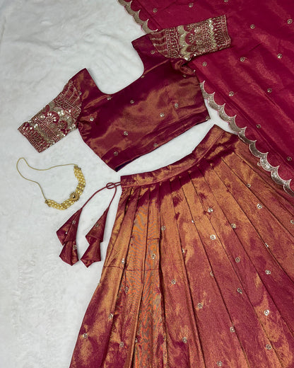 Festival Lehenga South tisuuse silk embroidery sequin work