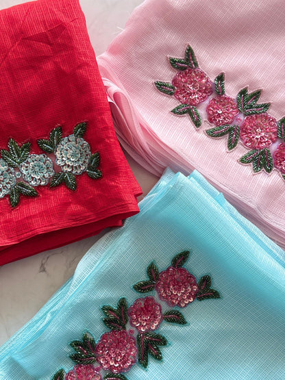 Premium Kota doriya handwork budget saree