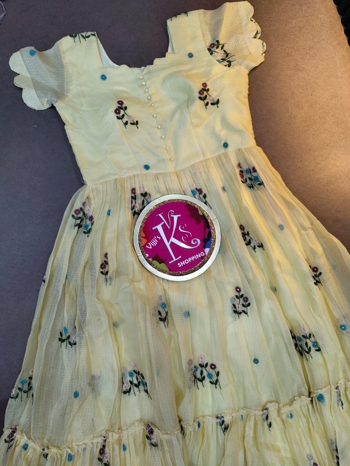 Cafe Embroidery party wear gown