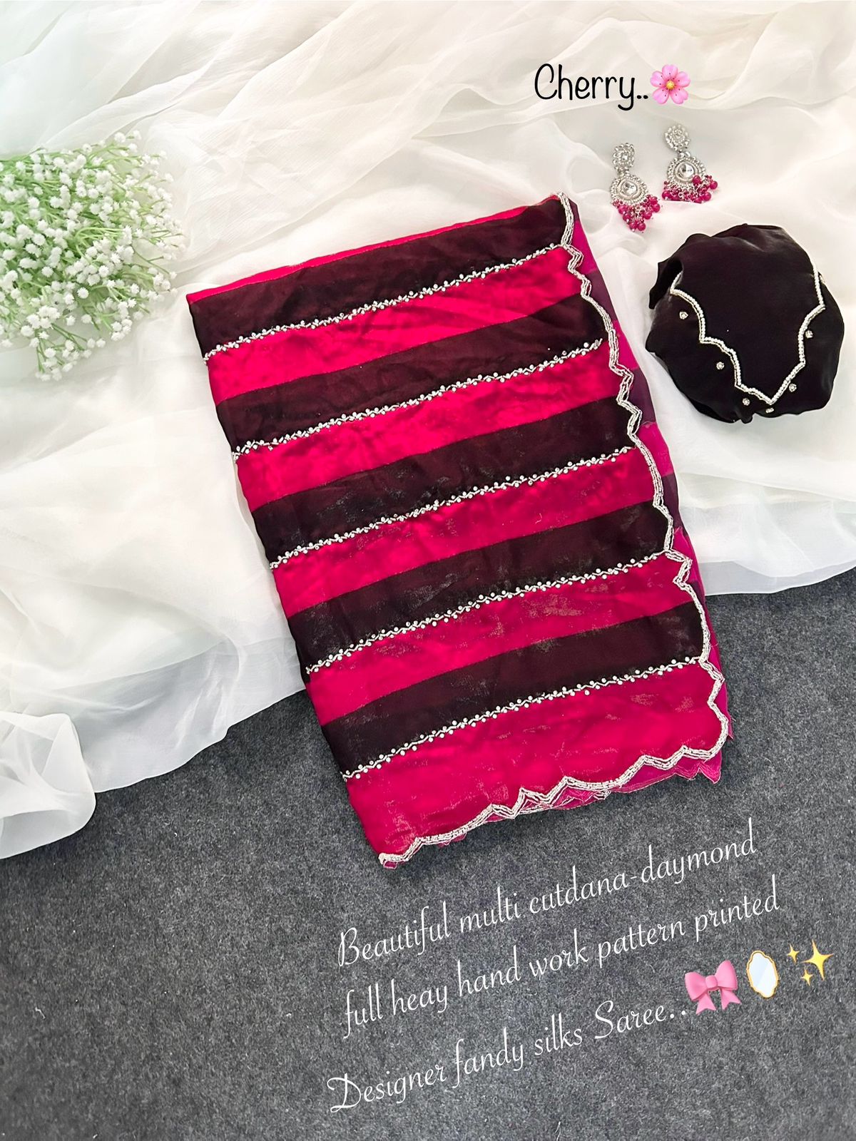 Trendy Cutdana Raymond work trendy duel colour saree